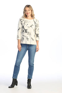 Jess & Jane - Sakura Printed Cotton Top