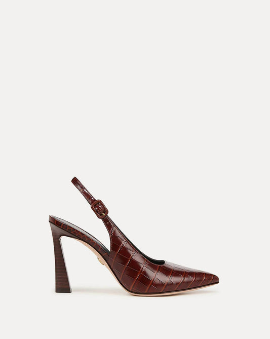 Veronica Beard - Women's Callie Croc-embossed Slingback Pump