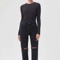 Agolde - Alma Shrunken Crew Neck Top