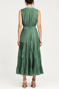 Current Air - Bethany Pleated Tiered Dress