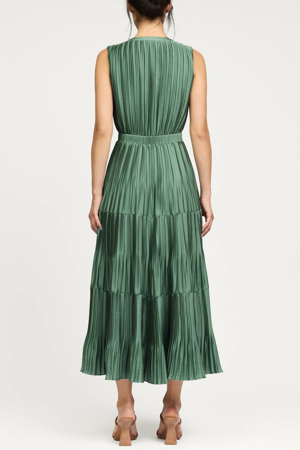 Current Air - Bethany Pleated Tiered Dress