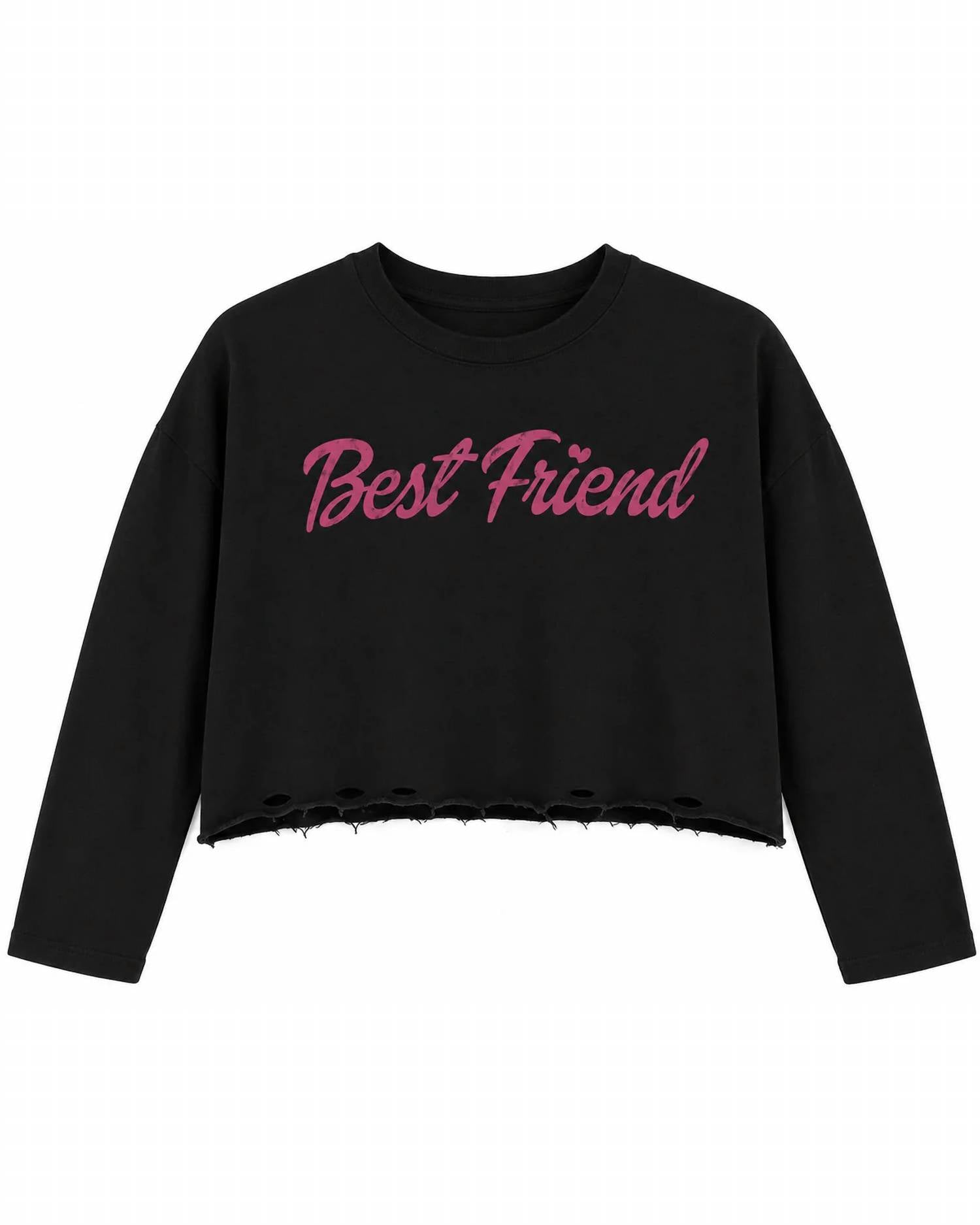 Prince Peter Collection - Girl's Best Friend Long Sleeve Crop Top