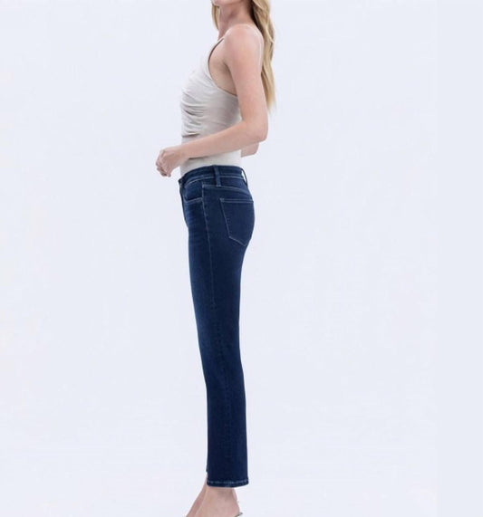 Vervet By Flying Monkey - Kinley Mid Rise Slim Straight Jeans
