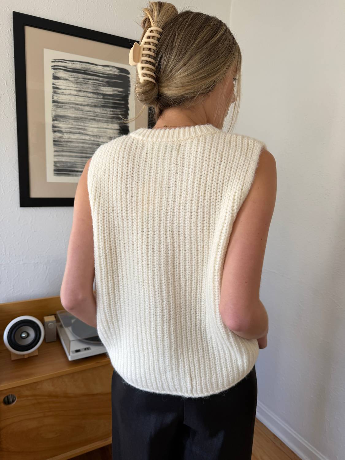 Frnch - Canelle Wool Knit Buttoned Vest Top