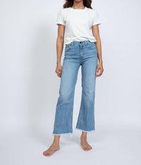 Askk Ny - Women's Crop Wide Leg Jeans