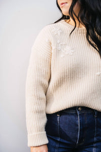 Heartloom - Floral Stitched Sweater