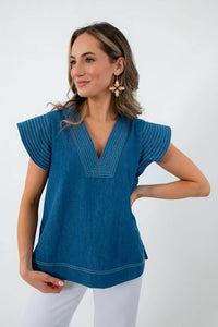 Thml - Twill Short Sleeve Top