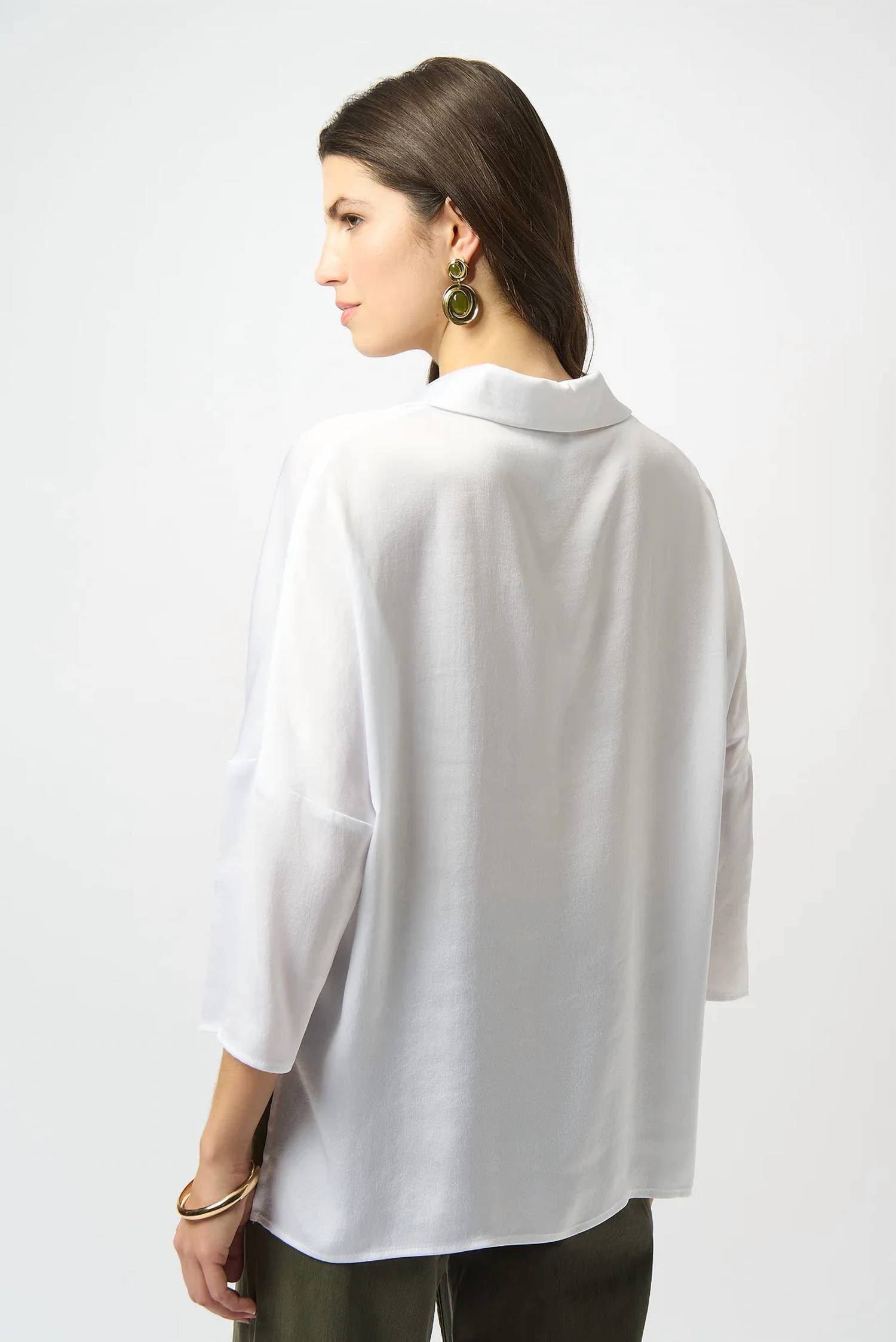 Joseph Ribkoff - RECYCLED HAMMERED SATIN BOXY TOP