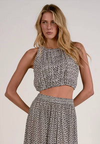 Elan - Halter Elastic Bottom Top