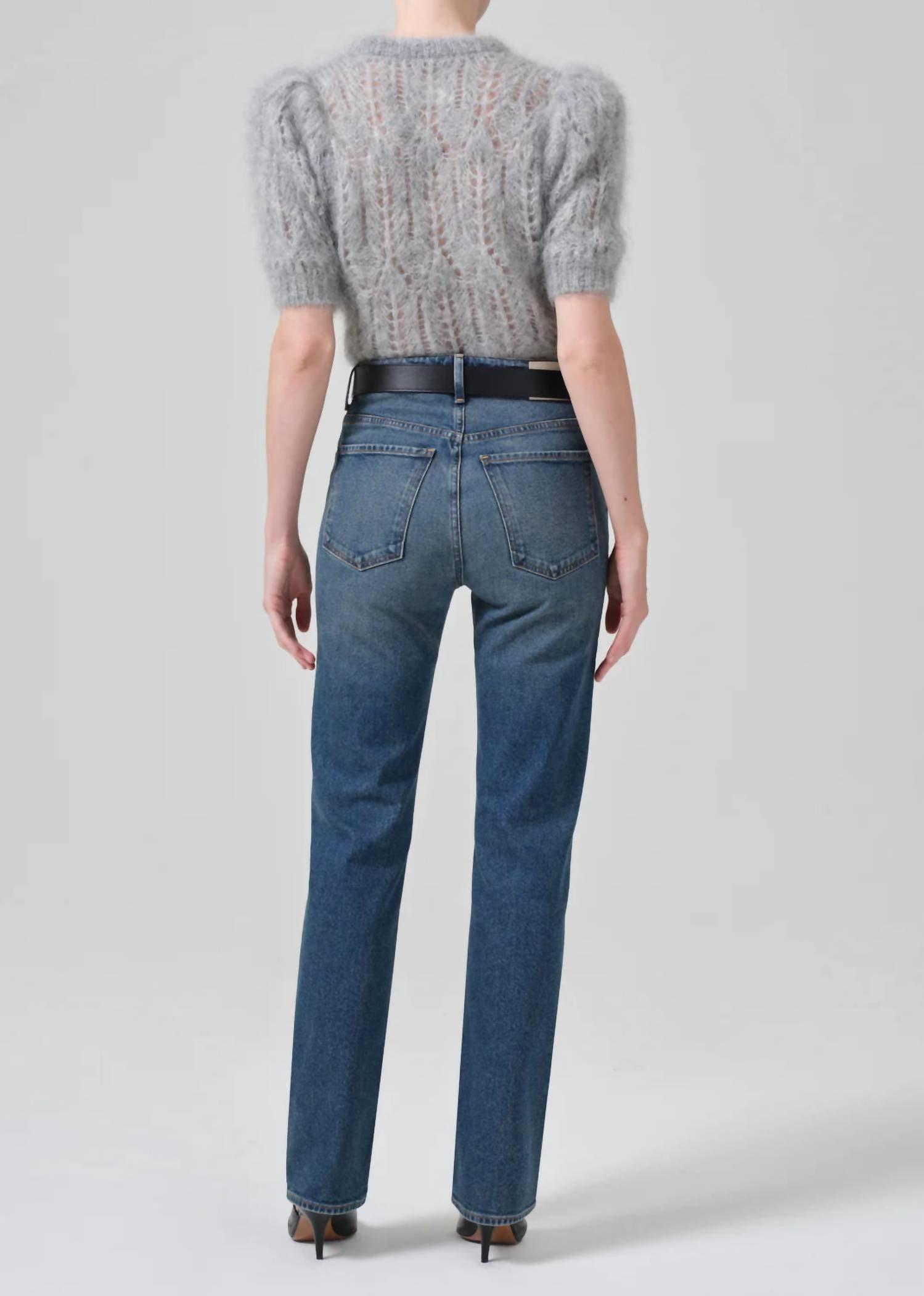 Citizens of Humanity Zurie Straight Leg Jean in eugene - women's jeans - detail view