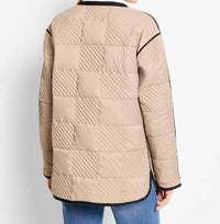 Nic + Zoe - Quilted Check Reversible Barn Coat Jacket