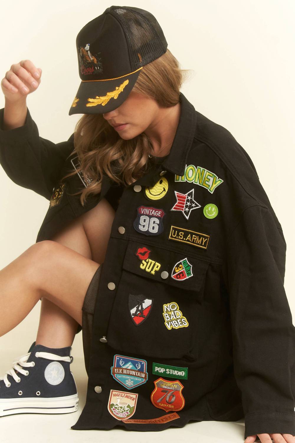 Jade By Jane - Multi-patch Oversize Jacket