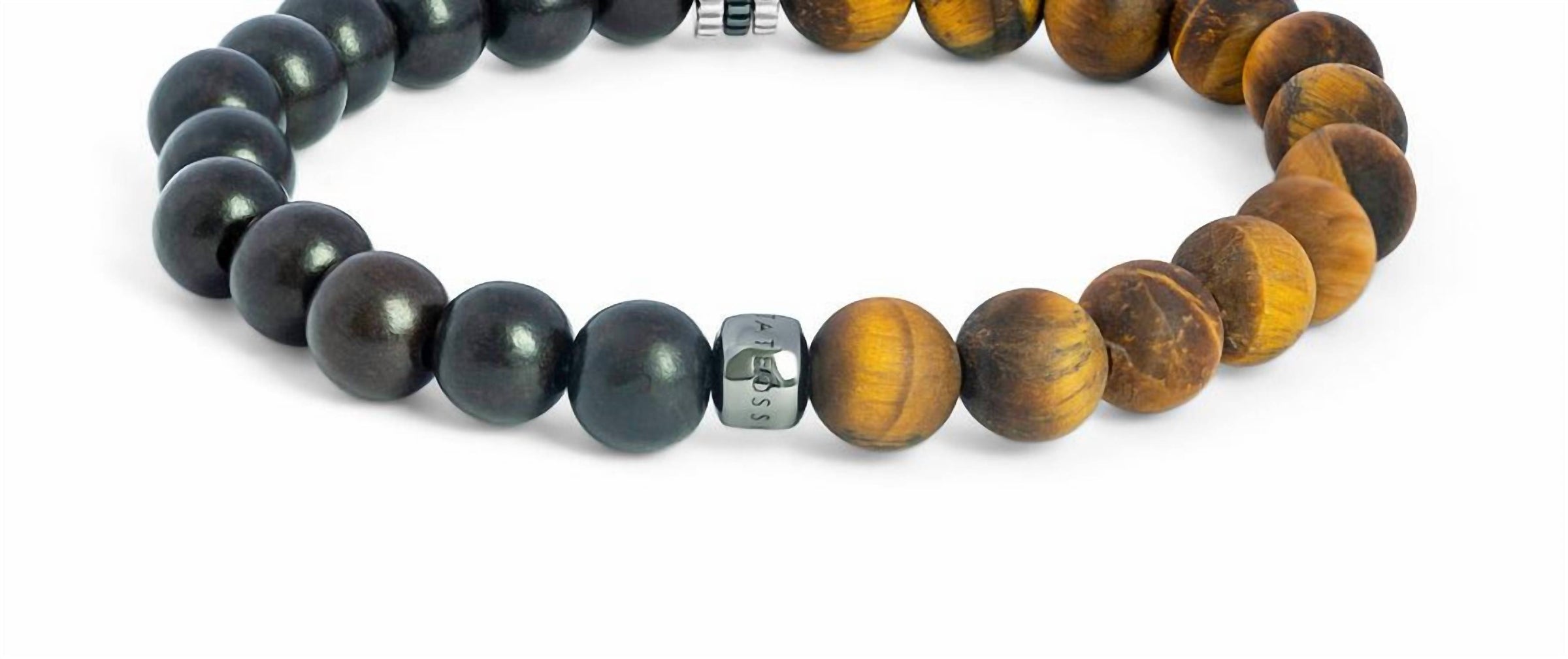 Tateossian Men's Tiger Eye Gear Trio Bracelet in multi - men's jewelry