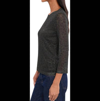 Sanctuary - Mesh Three Quarter Sleeve Top