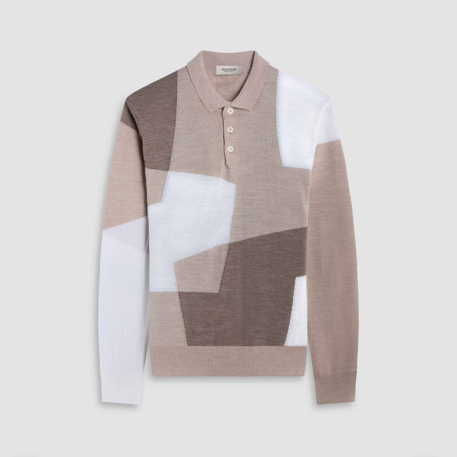 Bugatchi Uomo - Long Sleeve Fine Merino Wool Knit Sweater