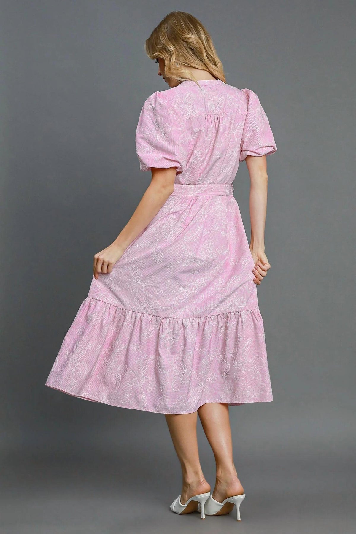Umgee - Garden Belted Midi Dress