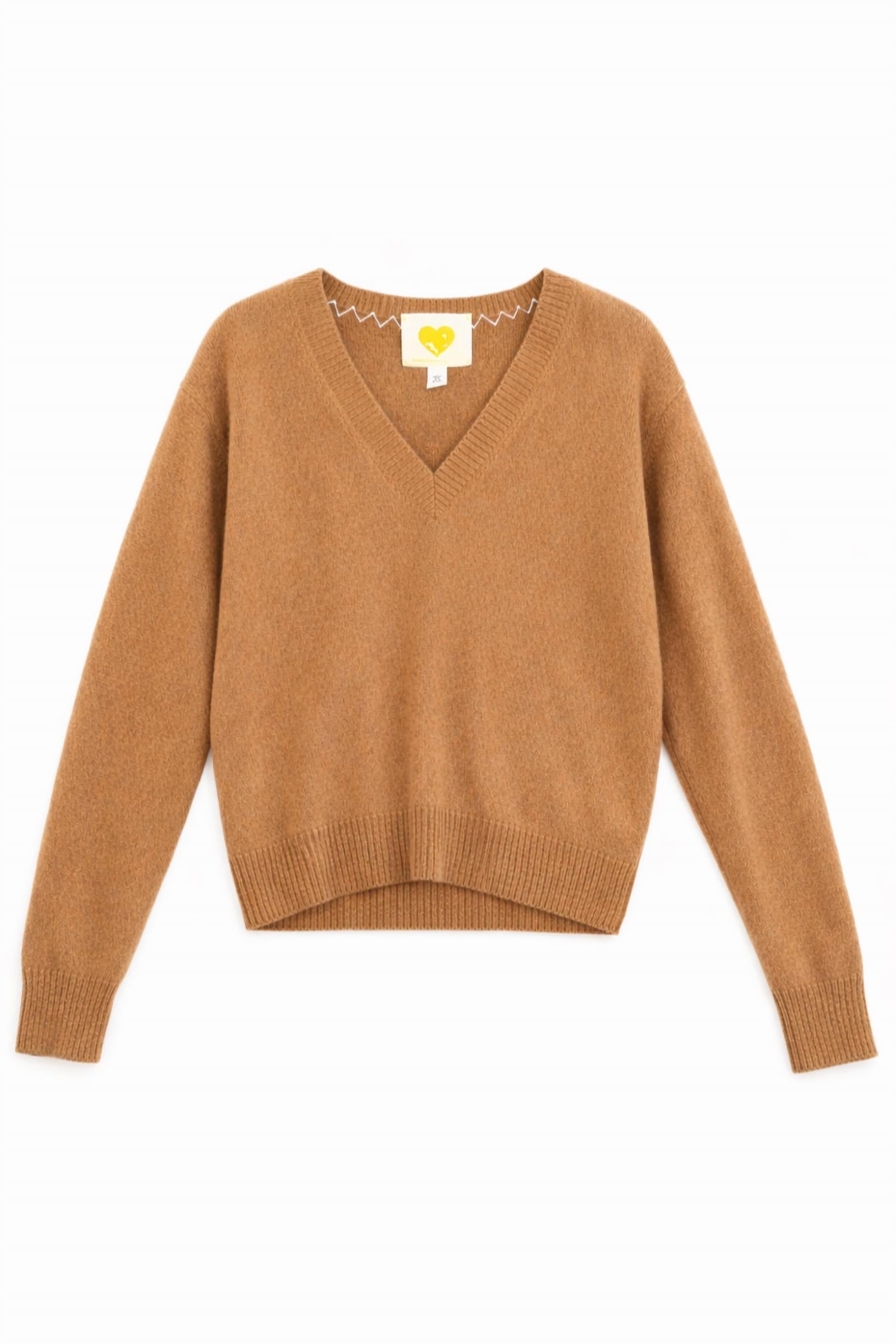 Kerri Rosenthal - Deep V-neck Love Sweater
