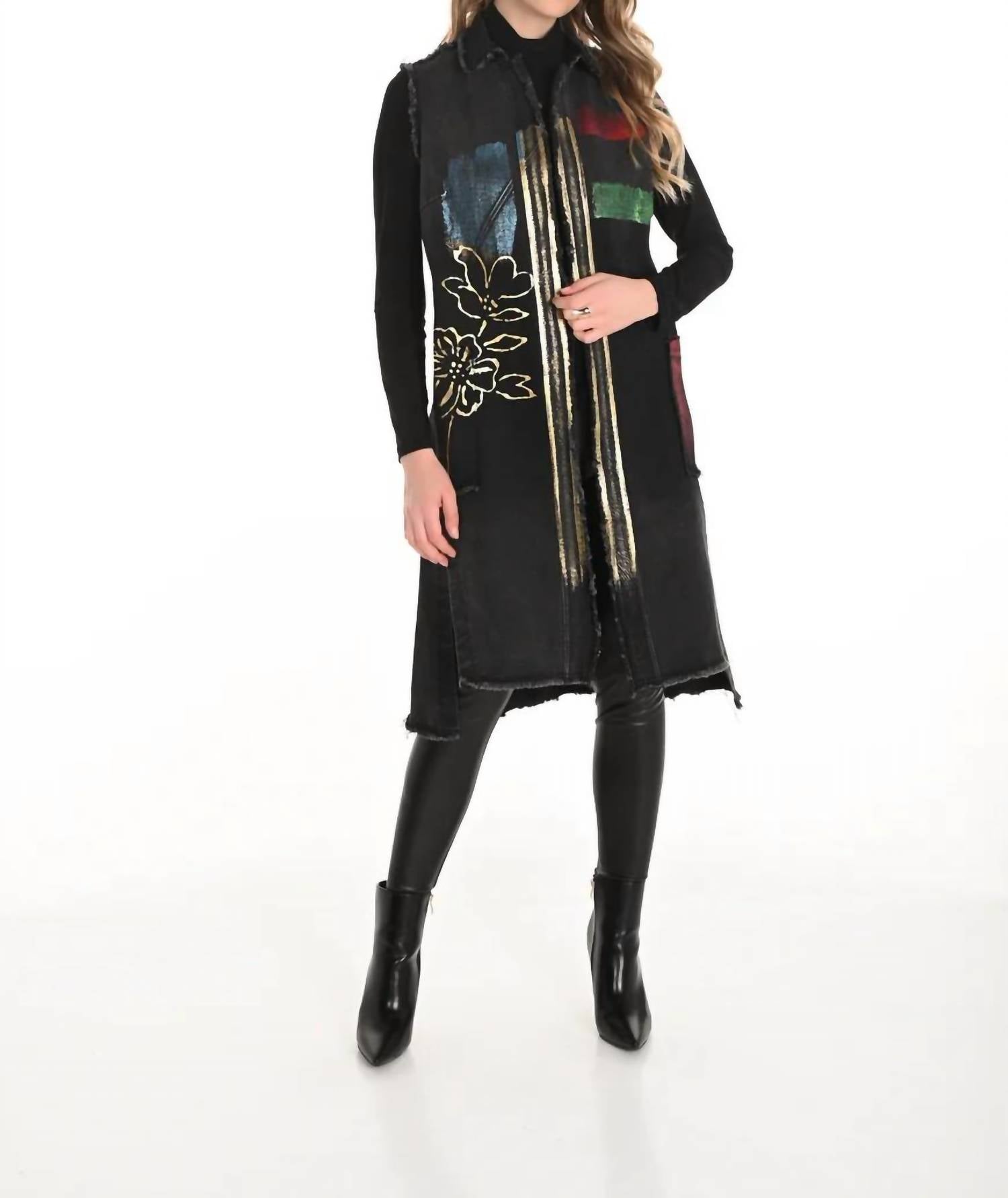 Frank Lyman - Bellara Woven Long Vest