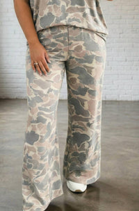 Little Daisy Closet - High Waist Two-piece Pants Set - Plus