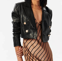 Cami Nyc - Boa Leather Cropped Jacket