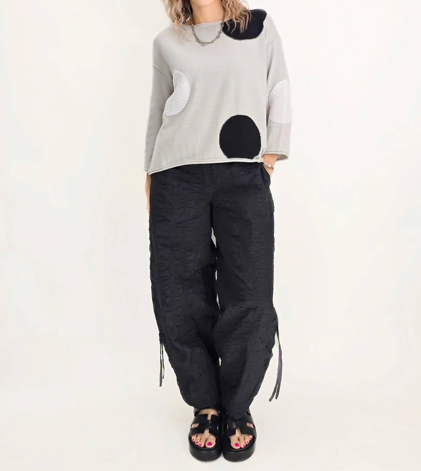 Noen - Crinkle Flow Straight Leg Pants
