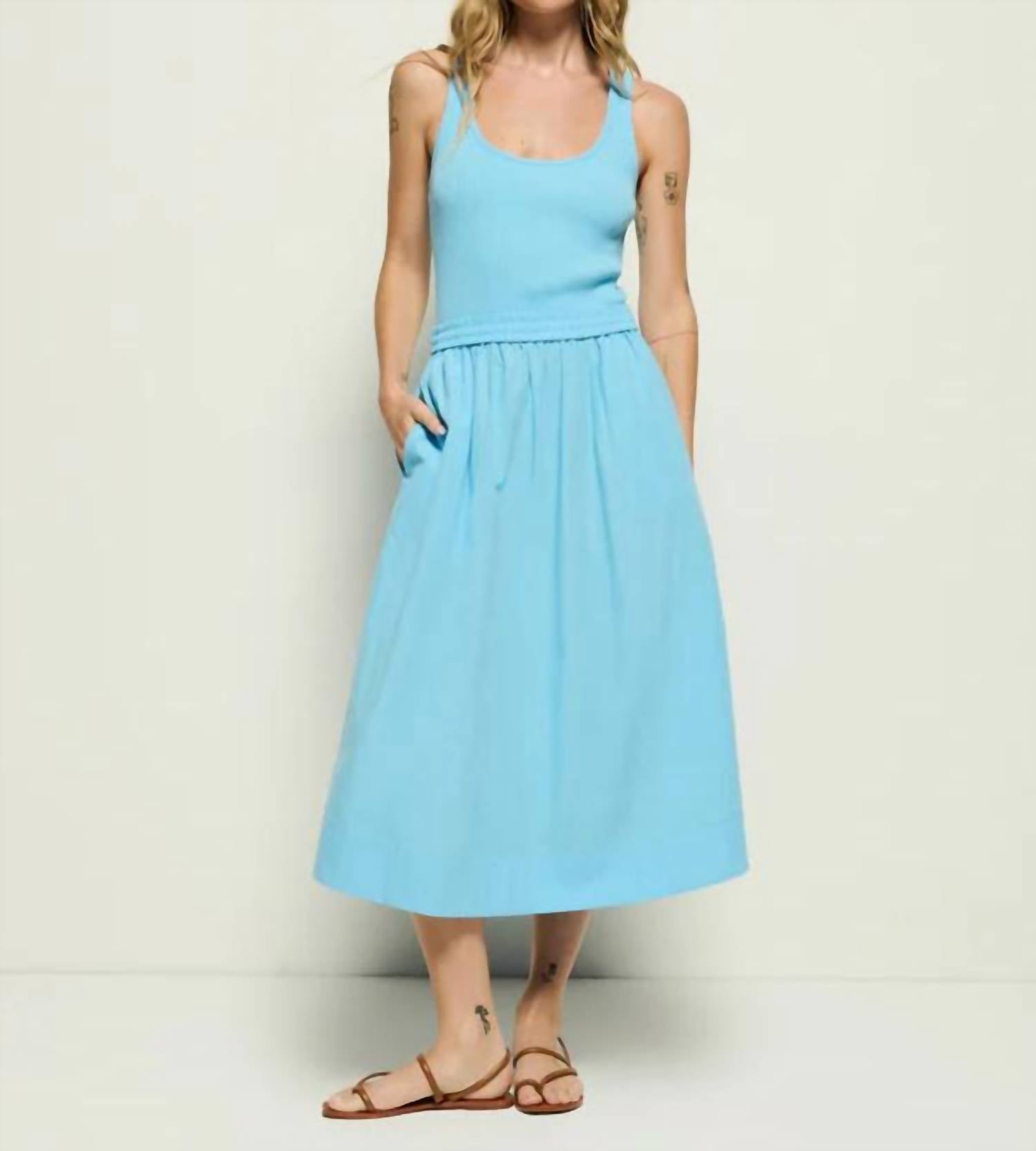 Nation Ltd - Sadelle Clean Combo Midi Dress