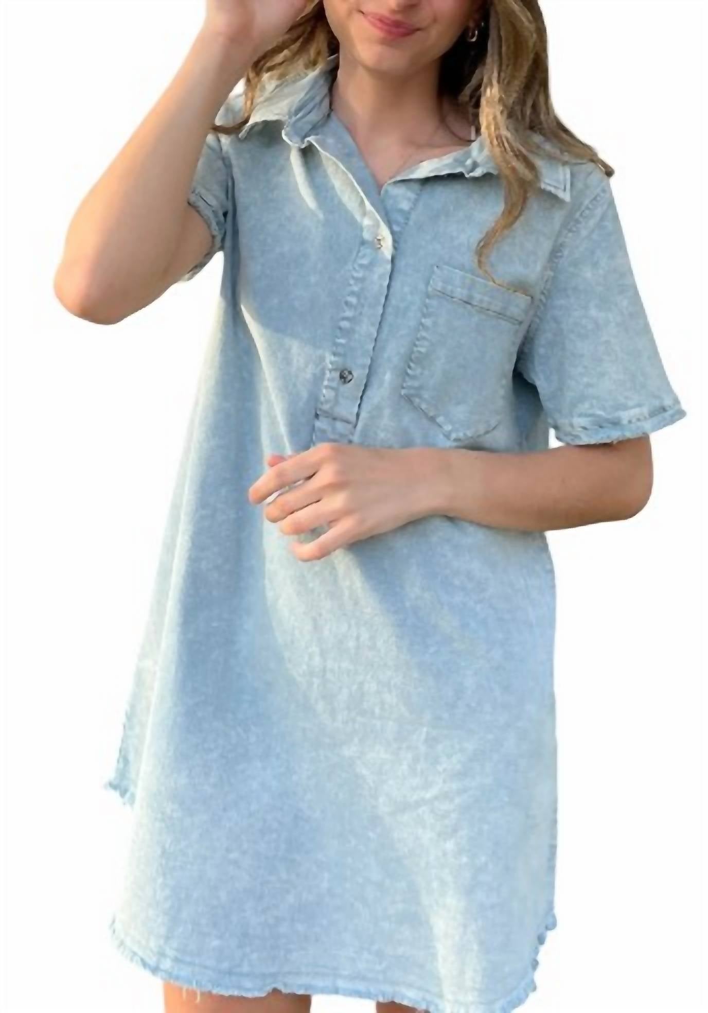 Bibi - Chambray Charm Dress