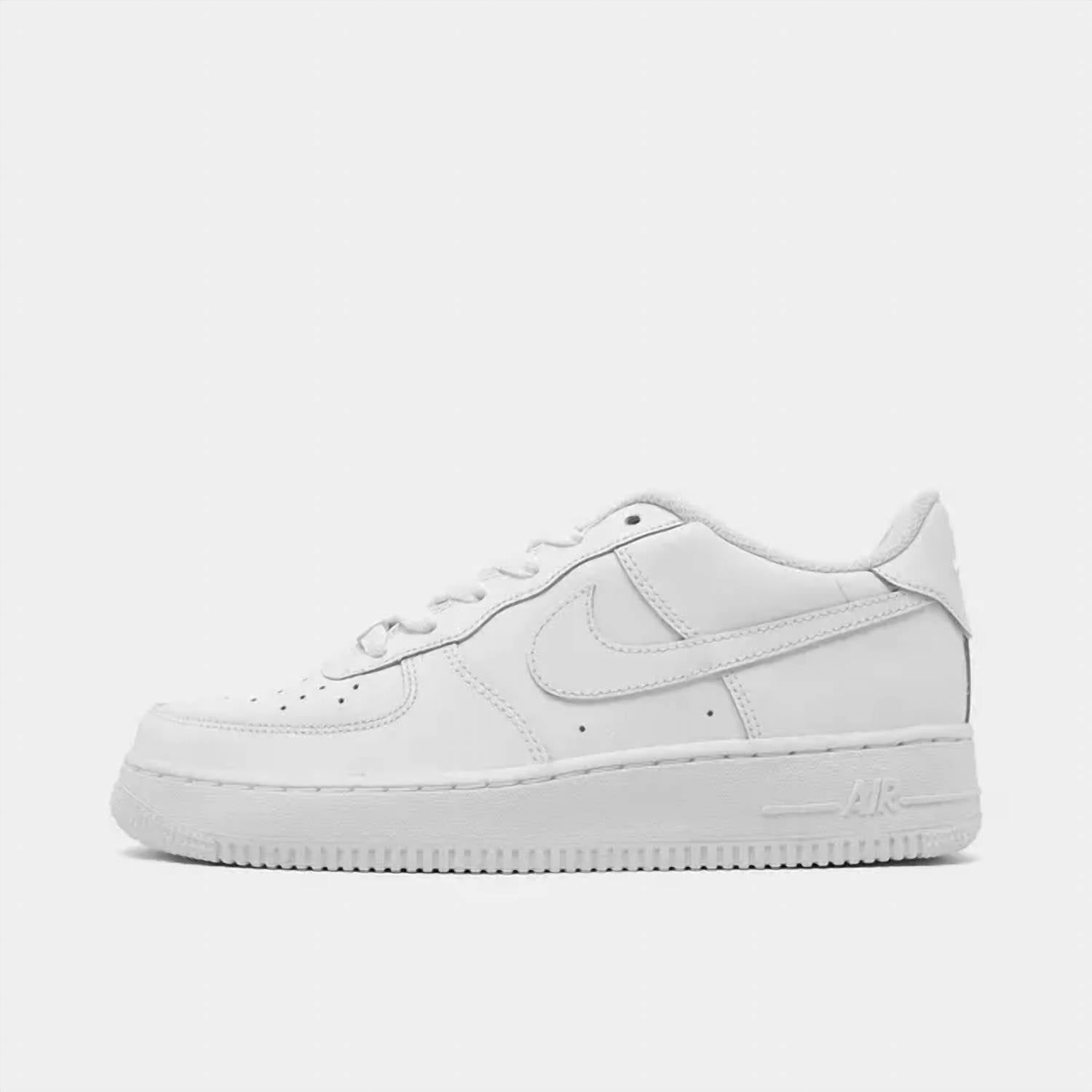 NIKE Big Kid's Air Force 1 Le Shoe in white white - kids' sneaker