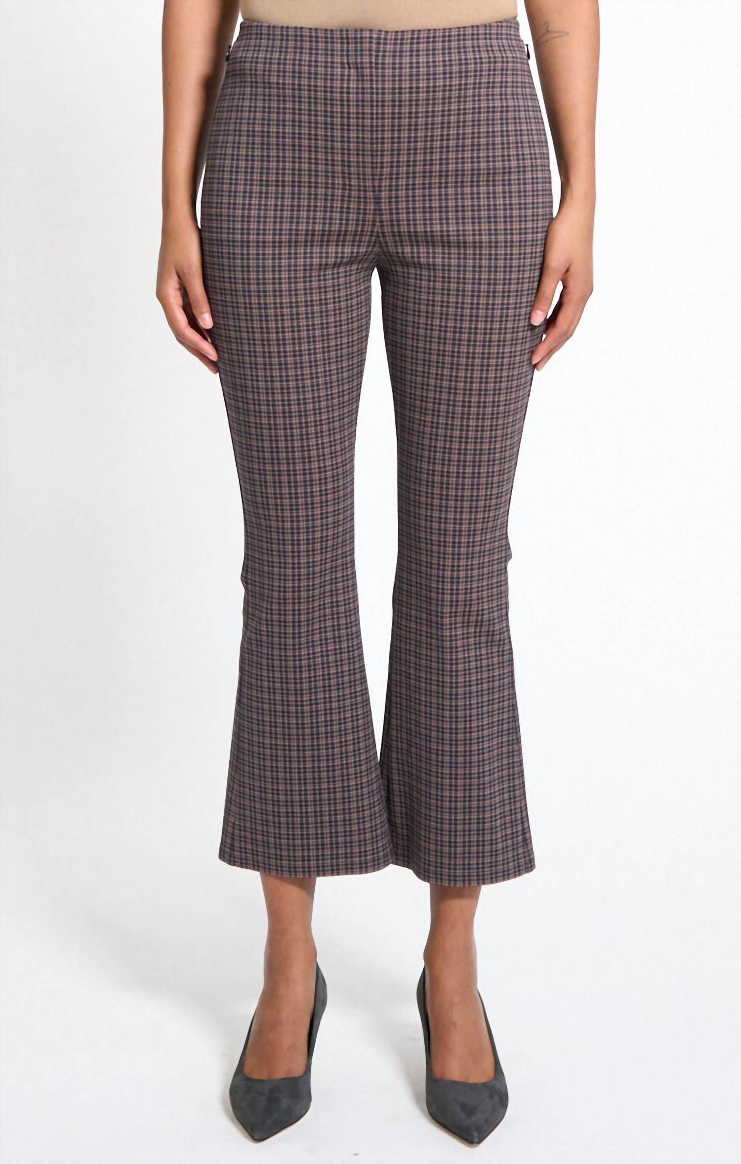 Theory Kick Knit Pants in palomino multi - women's pants