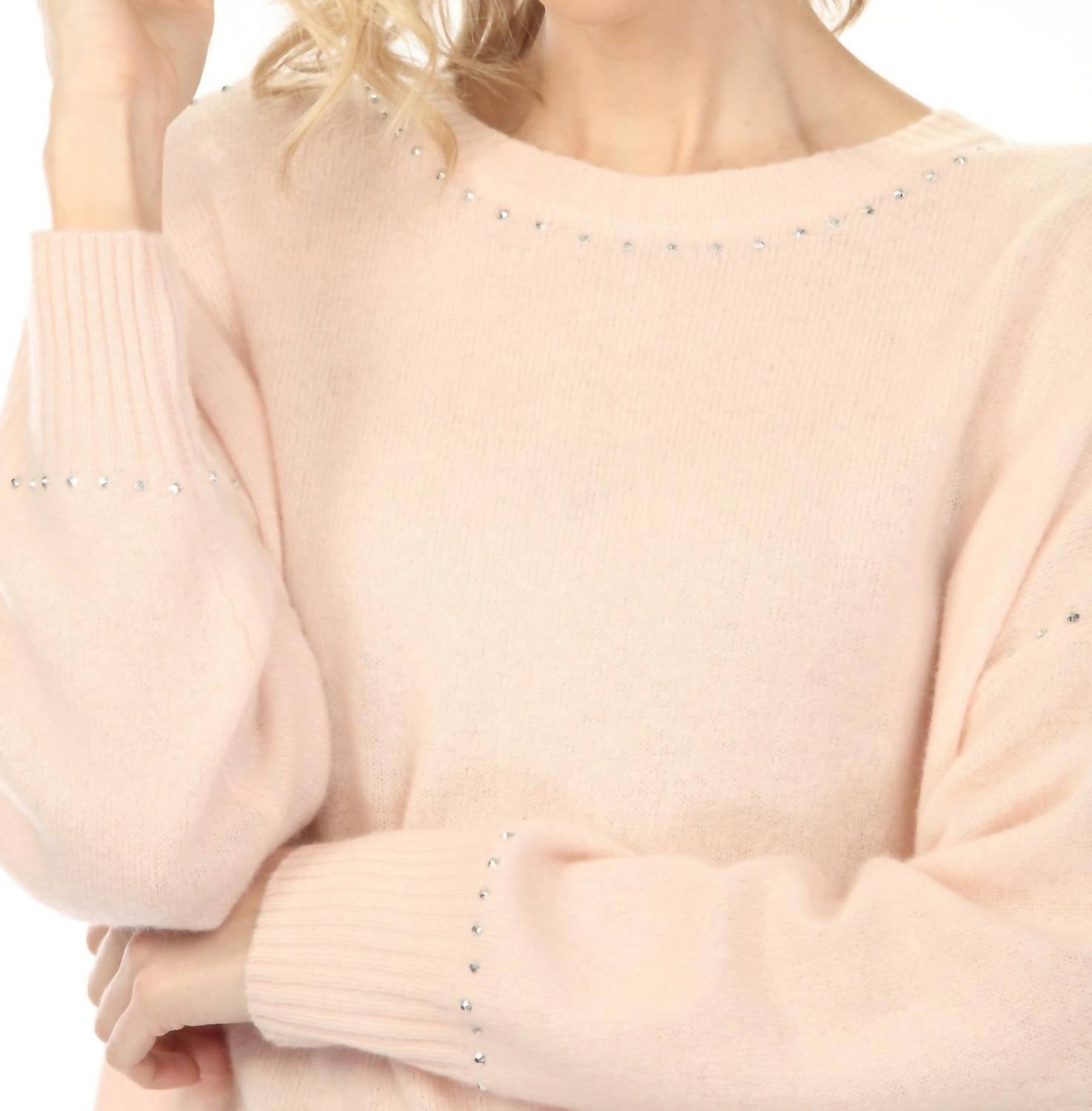 Joseph Ribkoff - Studded Cashmere Knit Sweater