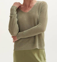Crescent - Jocelene Lurex Sweater Top