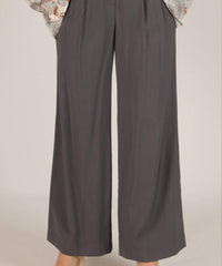 Before You Wide Leg Trousers in charcoal - women's pants