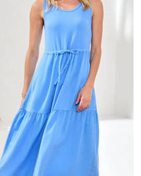 Tribal - Mixmedia Sleeveless Boatneck Dress