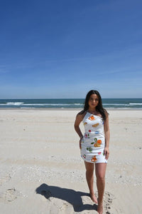 Pretty Garbage - Summer Print One Shoulder Mini Dress