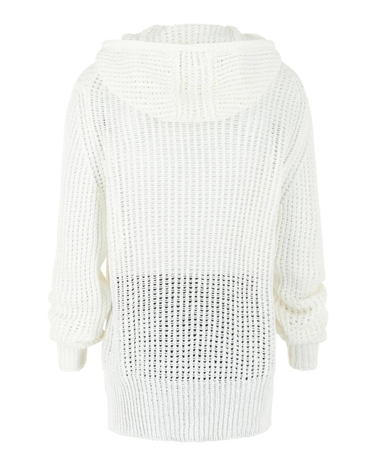 Salvatore Ferragamo - Men's Crochet Drop-sleeve Hoodie