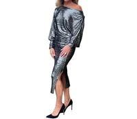 Dixie - Bianca Studio Sparkle Boat Neck Dress
