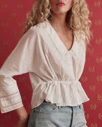 The Great. - Harper V-neck Top