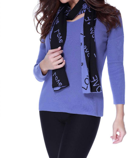 Love Pullover W/ Scarf