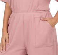 Zenana - Rose V Neck Romper - Plus