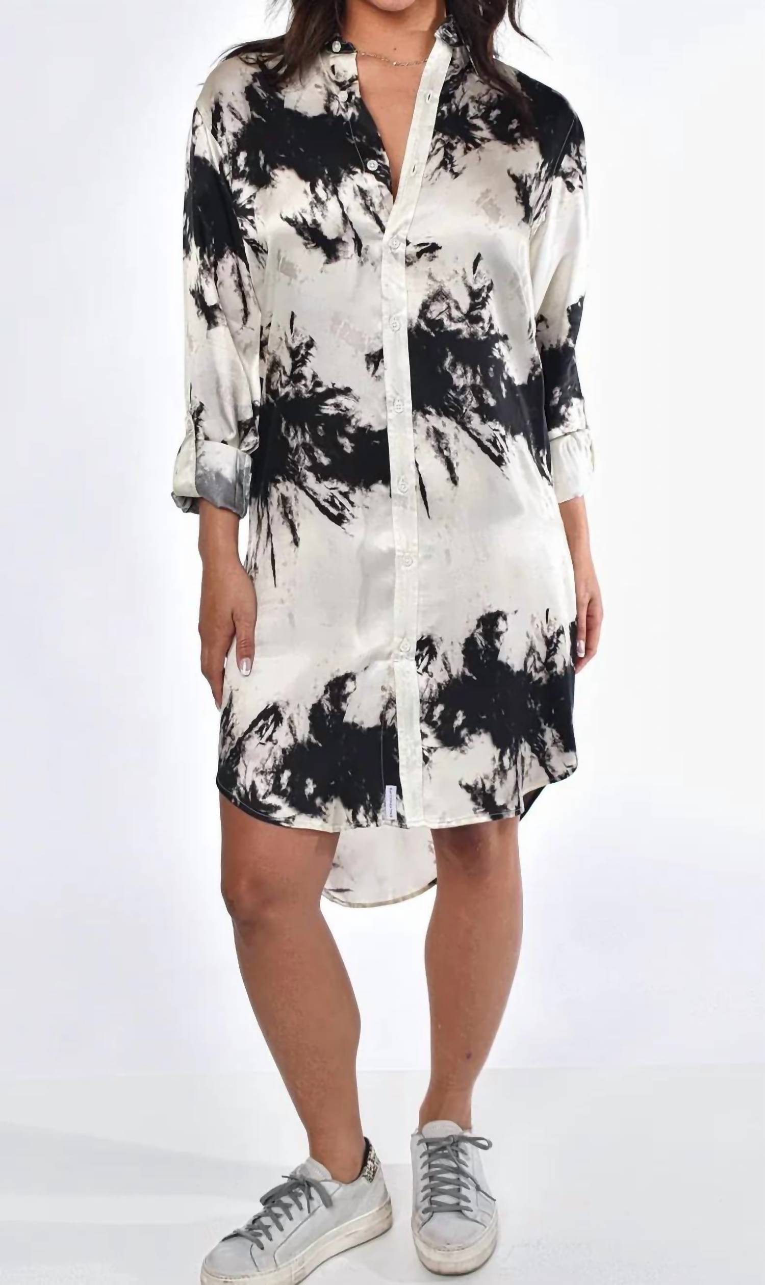Emily Phillips - Tie Dye Tencel Girlfriend Mini Dress