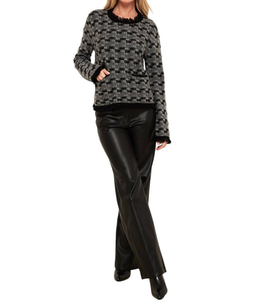 Brodie Cashmere - Gabriella Stitch Round Neck Sweater