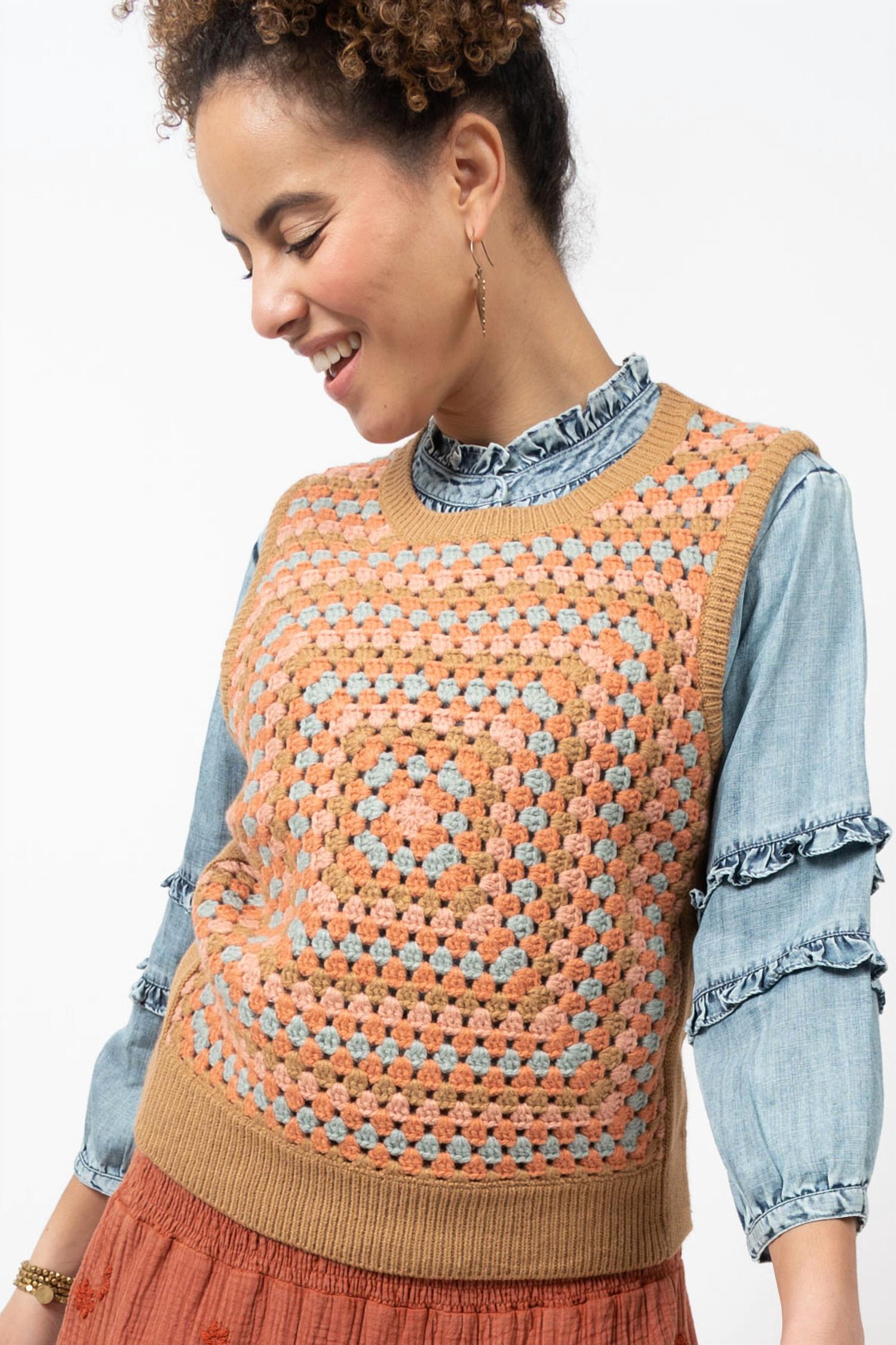 Ivy Jane - Granny Square Sweater Vest
