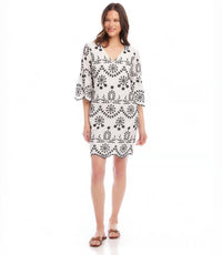 Karen Kane - Eliza Embroidered Eyelet Dress