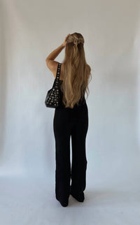 Et Clet - Black Knit Strapless Jumpsuit