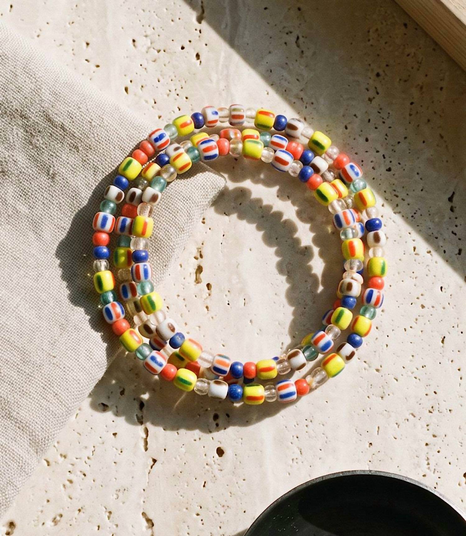 Marlyn Schiff - Women's Glass Bead Wrap Bracelet