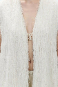 Alysi - Fringe V Neck Vest