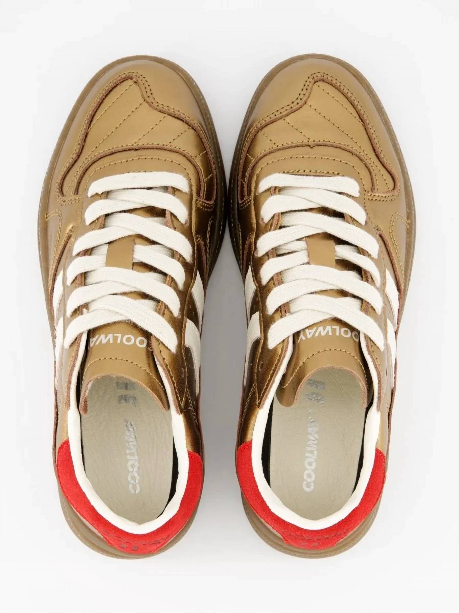 Coolway Us - Women's Goal Leather Sneakers
