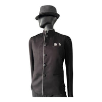 The Gray Crab - Men's Mandarin Collar Silk Vest