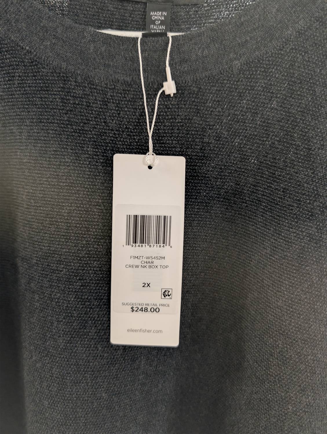 Eileen Fisher - WOMEN'S CREW NECK BOX TOP