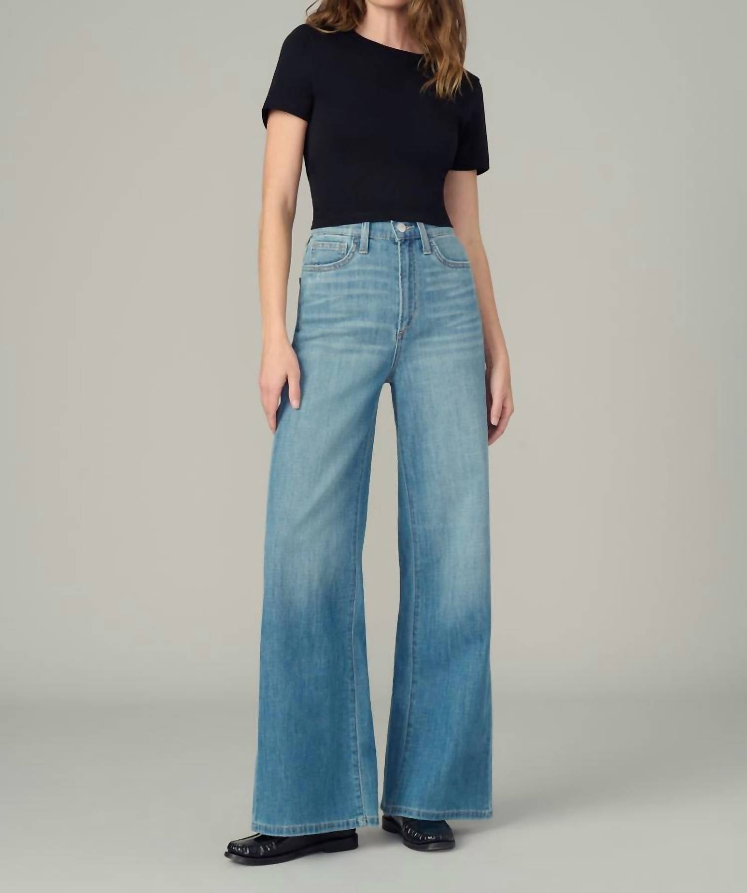 Joe'S Jeans - Mia High Rise Wide Leg Petite Jeans